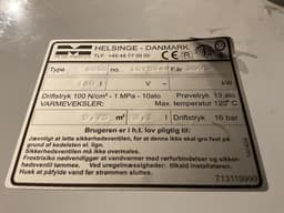 Metro Varmeveksler 160 Liter