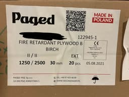 Hardwood Plywood Birk 30mm - Krydsfiner