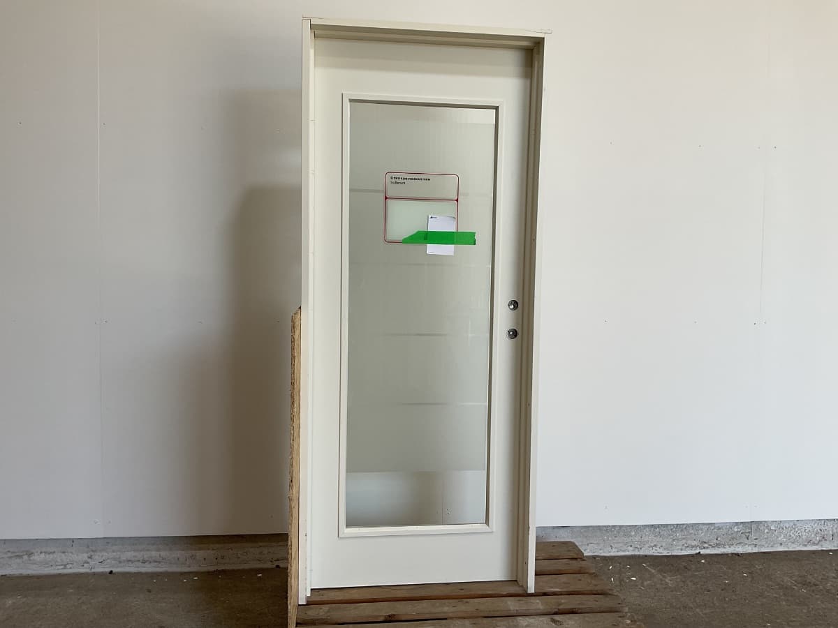 Indvendig Dør m. Glas - Ikke Matteret