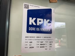 Kpk Yderdør m. Sidepartier - Matteret