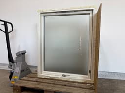 Sort Velfac m. matteret glas