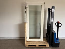 Hvid plastic terrassedør