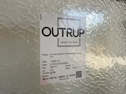 Outrup Dannebrogsvindue - Frostet Glas