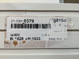 Outrup Dannebrogsvindue - Frostet Glas