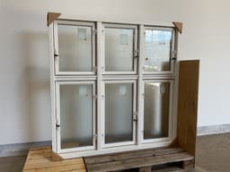 Outrup Dannebrogsvindue - Frostet Glas