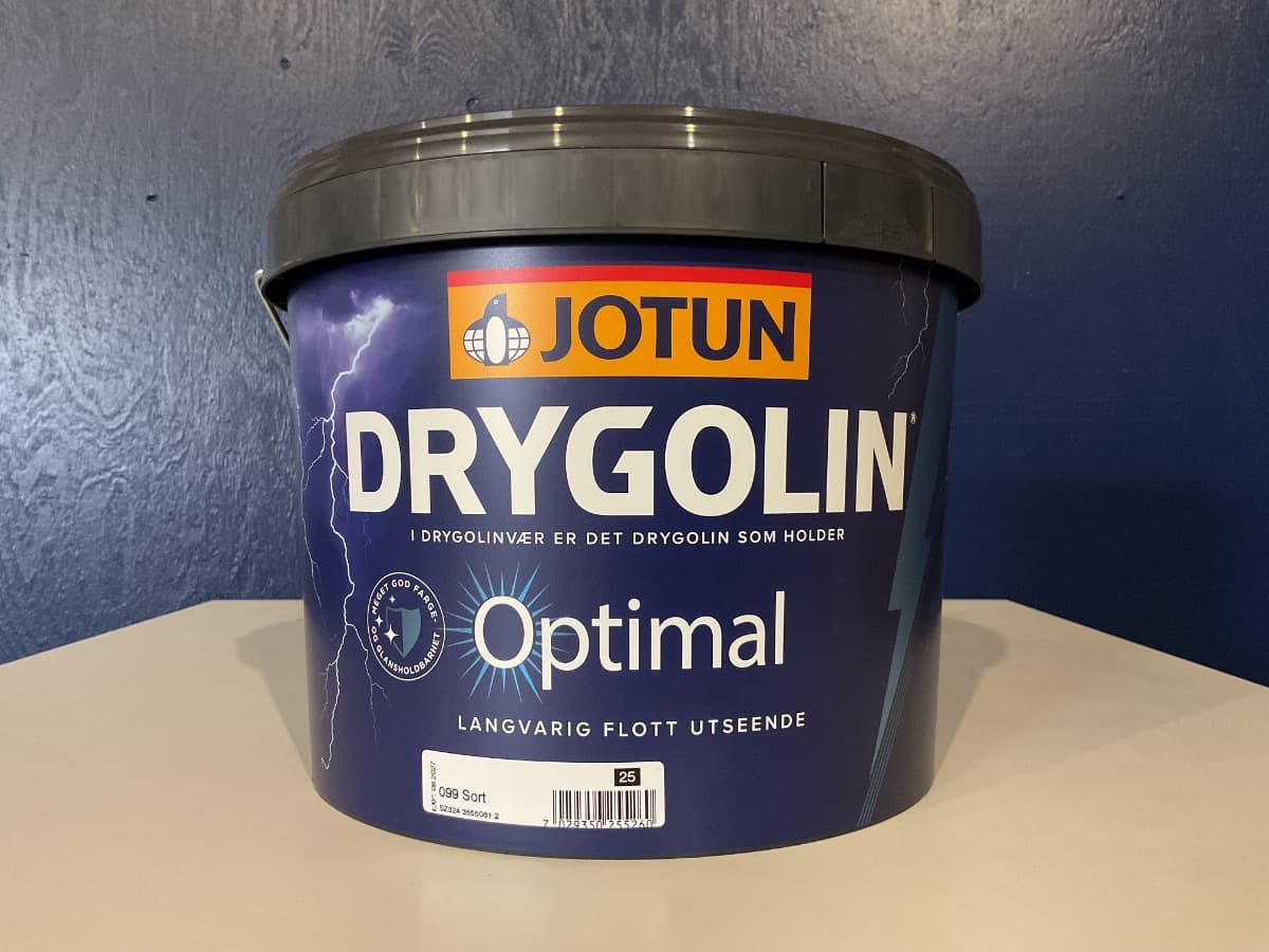 Sort Jotun Drygolin træmaling | 9 L