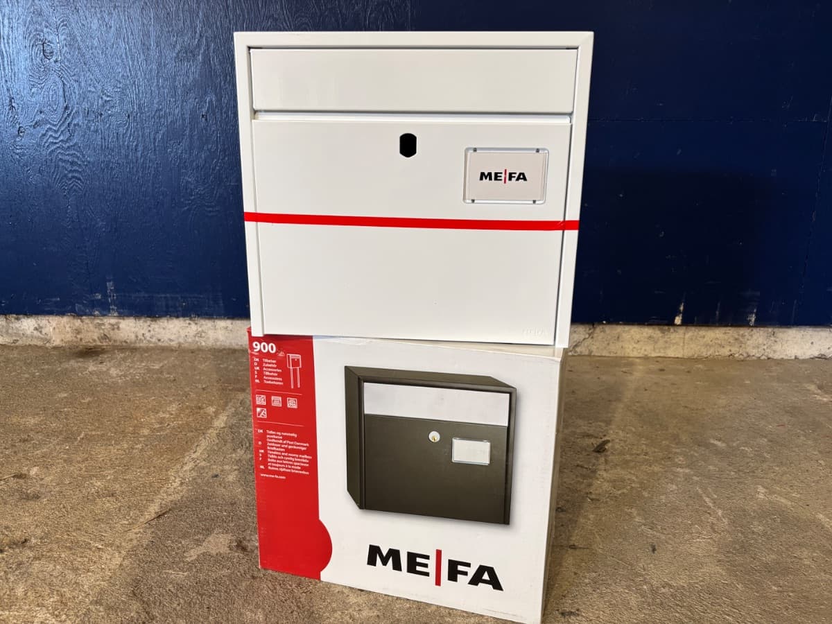 MEFA postkasse uden lås Hvid