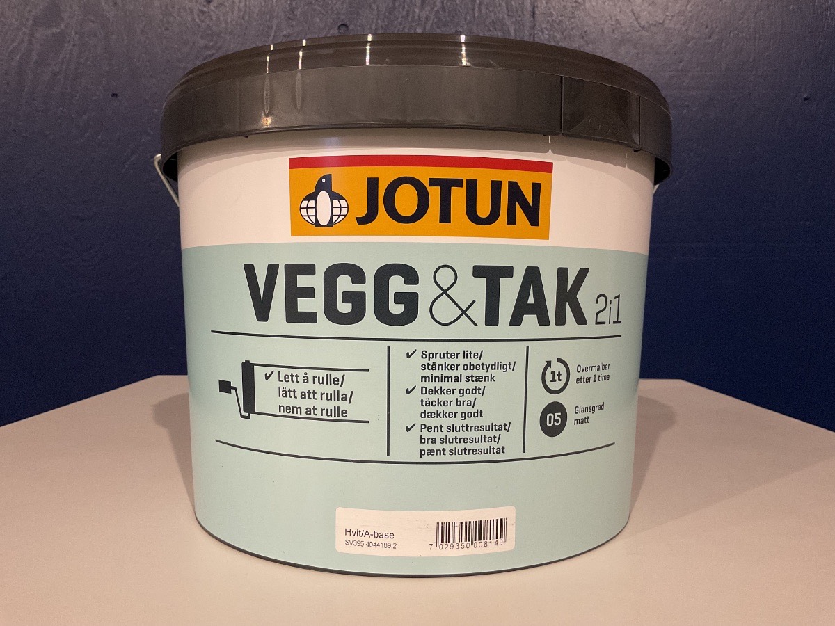 Jotun Væg Og Loft | 9 L — leverandørfoto fra Jensen Genbrug